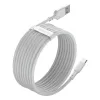 Καλώδιο USB Baseus TZCATZJ-02 1,5 m USB A USB C Λευκό