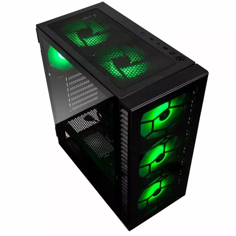 Kolink Observatory HF Glass ARGB Midi-Tower - μαύρο