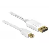 Καλώδιο DisplayPort DeLOCK 83484 Mini DisplayPort 5 m Λευκό