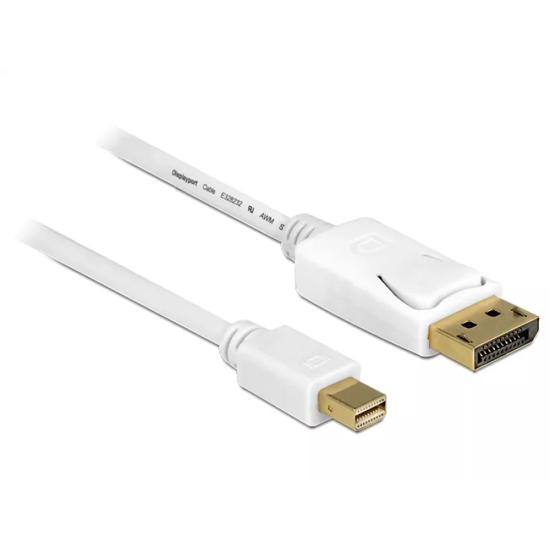 Καλώδιο DisplayPort DeLOCK 83484 Mini DisplayPort 5 m Λευκό