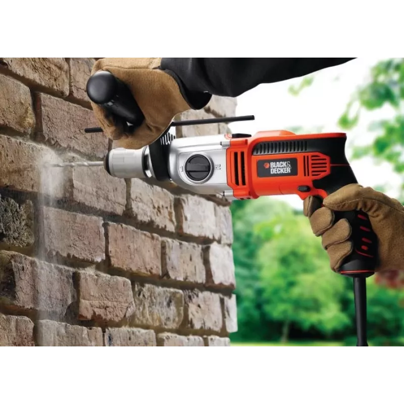 1100W 13mm BLACK+DECKER κρουστικό δράπανο