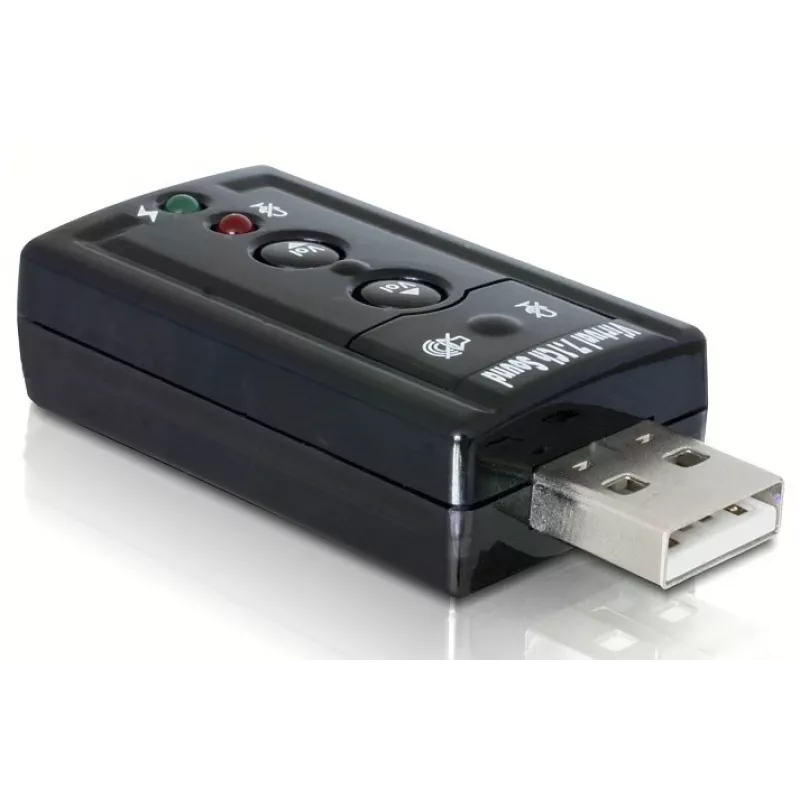 DeLOCK USB Sound Adapter 7.1 - Κάρτα ήχου - Στερεοφωνικός - USB (61645)
