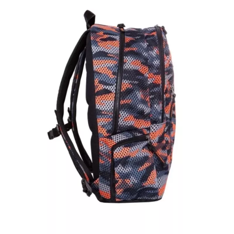 Σακίδιο CoolPack Impact II Camo Mesh πορτοκαλί
