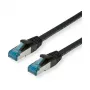 VALUE - καλώδιο patch - RJ-45 (M) σε RJ-45 (M) - 10 m - SFTP, PiMF - CAT 6a - χωρίς αλογόνα, χυτό, προστασία γλωττίδας, εύκαμπτο - μαύρο (21.99.1967)