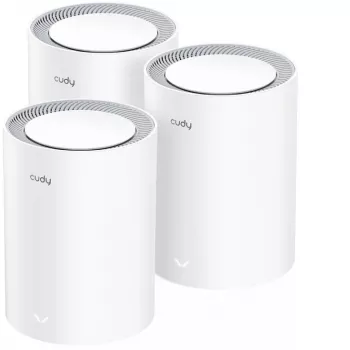 Cudy M3000 συσκευασία 3 τεμ. Mesh Wi-Fi σύστημα Dualband (2,4 GHz / 5 GHz) Wi-Fi 6 (802.11ax) Γκρι, Λευκό 1 Εσωτερικό