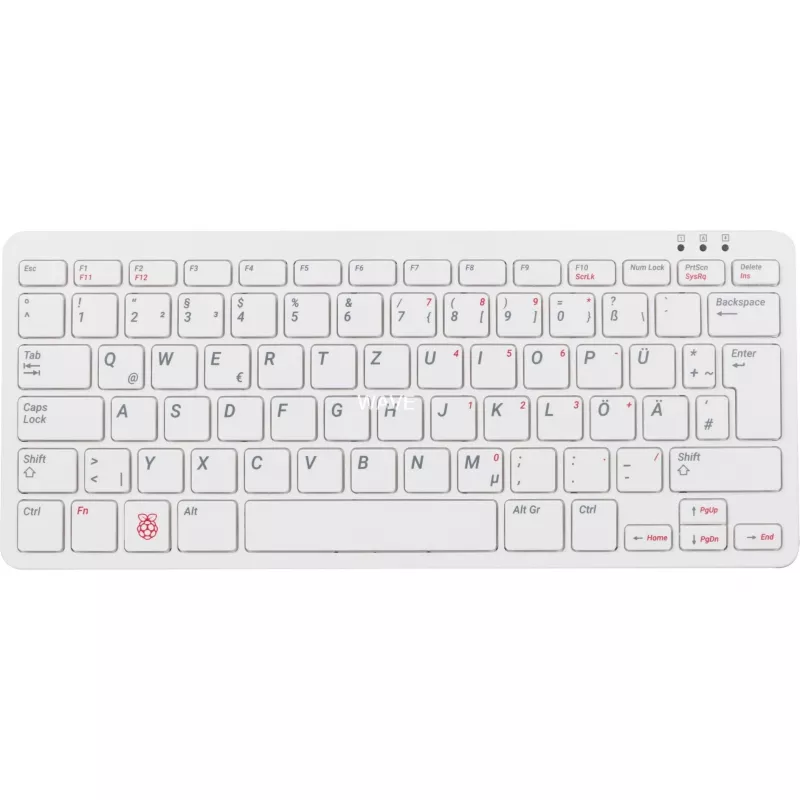 Ενσύρματο πληκτρολόγιο USB Raspberry PI Πληκτρολόγιο DE RB-TASTA01W — Σύνδεση USB, γερμανικό layout