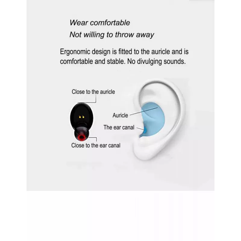 Earbuds V.Silencer Ture Wireless Earbuds μαύρο/κόκκινο