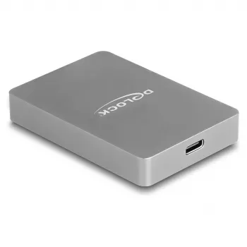 DeLOCK Αναγνώστης καρτών USB Type-C CFexpress XQD Αλουμίνιο Γκρι 10000 Mbit/s