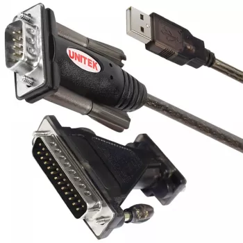 UNITEK Y-105A σειριακό καλώδιο μαύρο 1,5 m USB Type-A DB-9