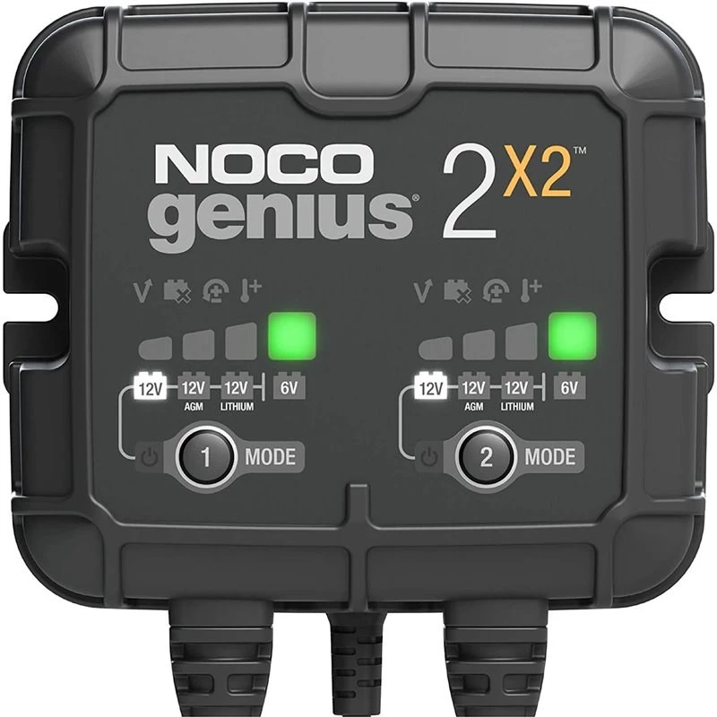 Φορτιστής μπαταρίας NOCO GENIUS2X2 4A 2-Bank, 4A συνολικά, δύο ανεξάρτητες έξοδοι
