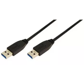 Logilink - Καλώδιο USB - 9 ακίδων USB Type-A (M) - 9 ακίδων USB Type-A (M) - 3 m (USB / USB 2.0 / USB 3.0) - Χυτό - Μαύρο (CU0040)
