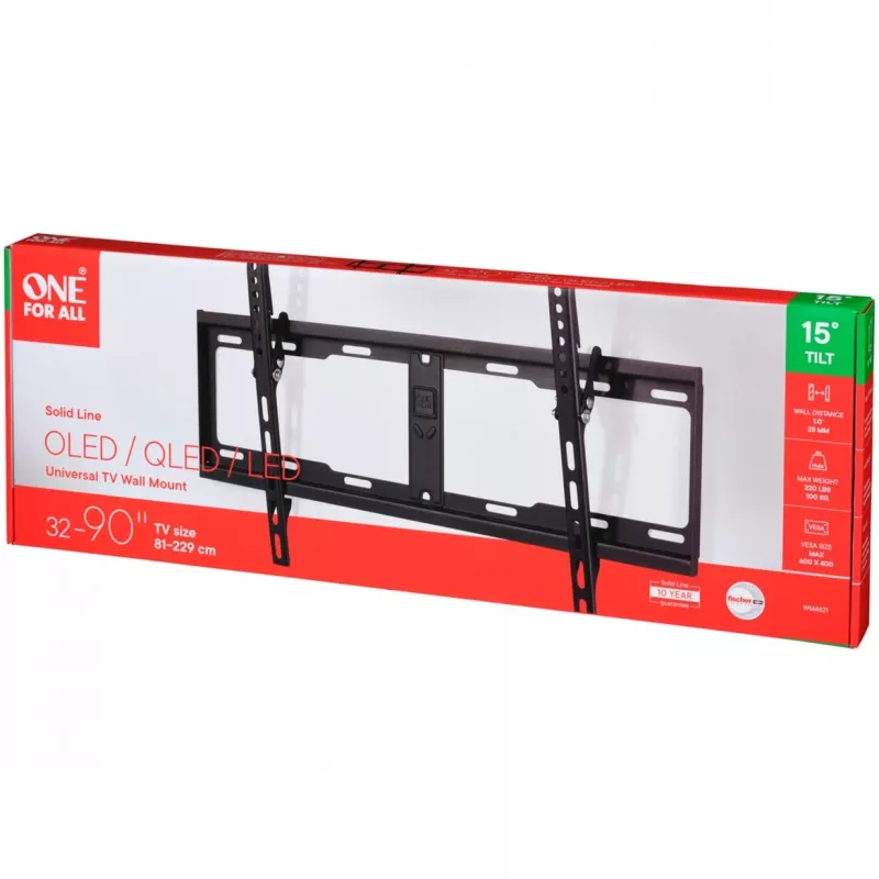 Βάση στήριξης τηλεόρασης One For All WM4621 2,13 m (84 ίντσες) Μαύρο