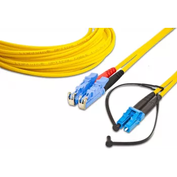 Lightwin υψηλής ποιότητας duplex καλώδιο patch οπτικών ινών - SM - LSH - LC - 3 m - OS2 - E-2000 (LSH) - LC