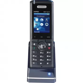 AGFEO DECT 60 IP - Ασύρματη συσκευή επέκτασης - DECT - Μαύρο