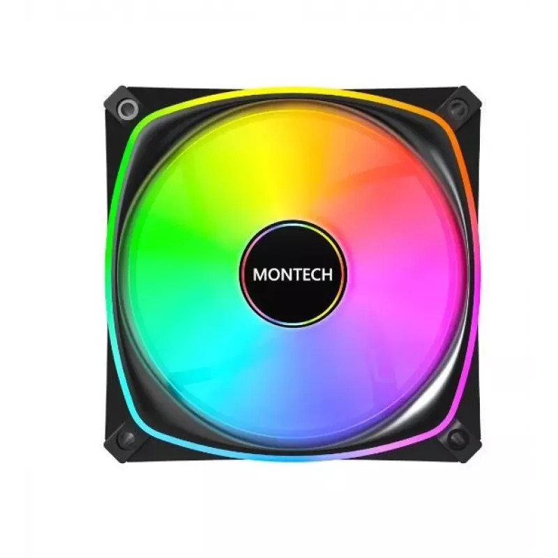 MONTECH AX120 PRO μαύρο 120mm ARGB συσκευασία 3 τεμ.