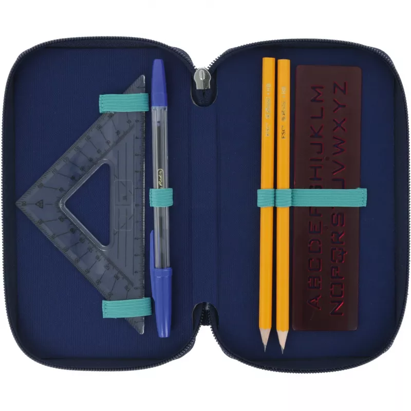 Herlitz TriCase Deep Ocean 31 τεμ. μπλε πολυεστέρας 190x70x115 mm