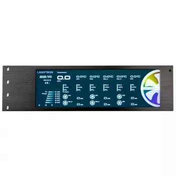 Lamptron CU135 Fan Controller + RGB Controller με οθόνη, ARGB - Μαύρο