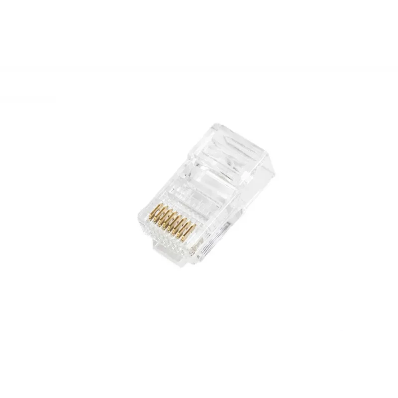 DIGITUS RJ45 Modular Plug (8P8C) Pass-through, CAT 5e, Unshielded, AWG 26-24, 100 Τεμάχια (X-ML-5U-EZ)