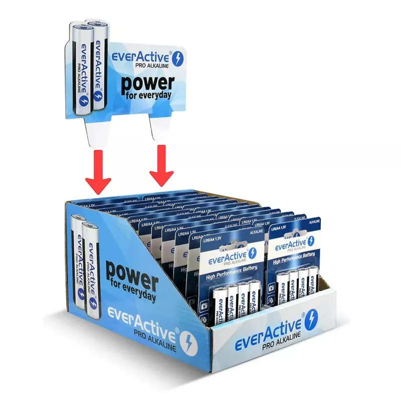 Αλκαλικές μπαταρίες everActive LR64BLPADIS — 96 τεμ., μέγεθος AA