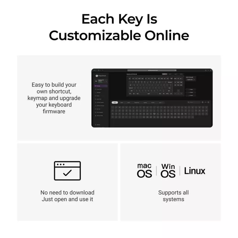 Πληκτρολόγιο Ασύρματο Q3 ULTRA/Μαύρο Q3U-M3 Keychron