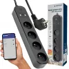 Πολύπριζο GEMBIRD TSL-PS-F4U-02 με 4 πρίζες PL και φορτιστή USB, μαύρο
