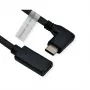ROLINE 11.04.5496-10 - 2 m - USB Type-C - USB Type-C - αρσενικό - θηλυκό - γωνιακό (11.04.5496)