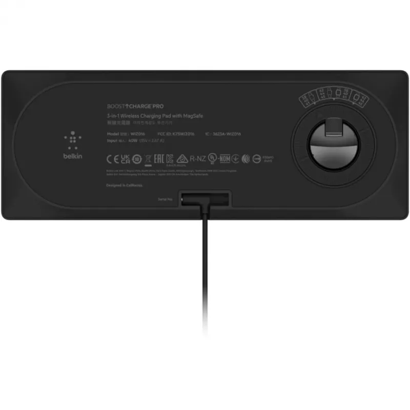 Ασύρματος φορτιστής Belkin BOOST↑CHARGE PRO ταχεία φόρτιση μαύρο