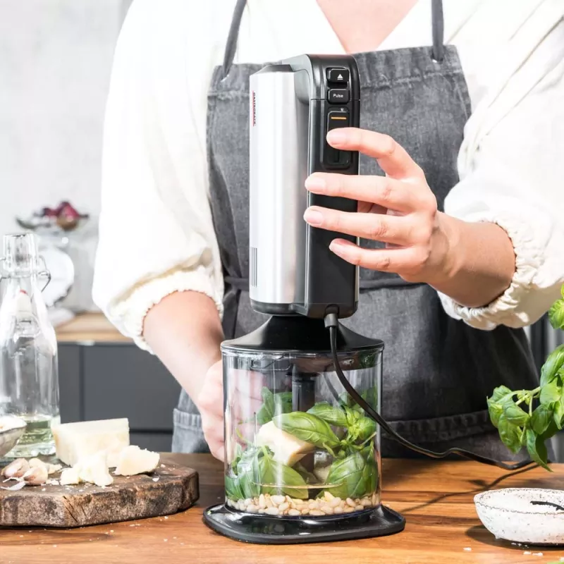 Κουζινομηχανή Gastroback Design Handmixer Pro μαύρο ασημί
