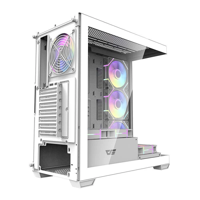Κουτί υπολογιστή Darkflash DS900 (λευκό) + 7 ανεμιστήρες ARGB