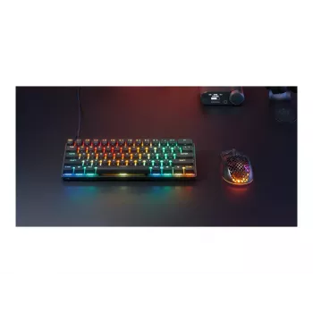 Μηχανικό πληκτρολόγιο STEELSERIES Apex Pro Mini Gen 3 US – διάταξη 65%, RGB, hot-swappable διακόπτες