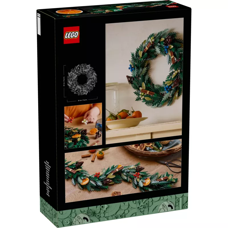 LEGO 10340 Icons Χριστουγεννιάτικο στεφάνι Δομικό παιχνίδι