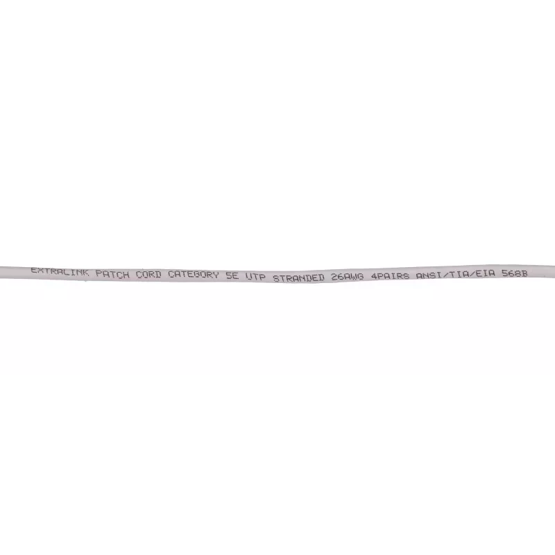 Καλώδιο Patch LAN Extralink Cat.5e UTP 2 m, RJ-45 σε RJ-45, γκρι
