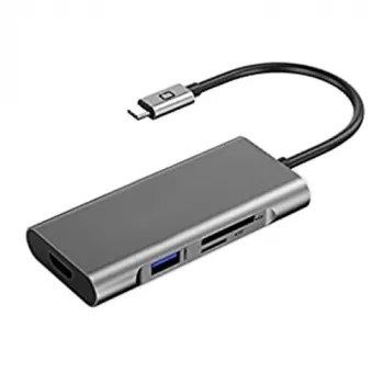 Προσαρμογέας USB Type-C - 3 x USB 3.0, Type-C PD, HDMI, SD, TF