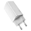 Φορτιστής Baseus CCGAN2L-B02 εσωτερικός AC γρήγορος φορτιστής 20V 1xUSB 1xType-C λευκό