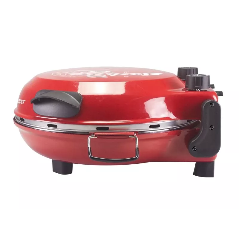 Beper P101CUD300 Party Line φούρνος πίτσας, 1200 W, 400°C, πυρίμαχη πέτρα 31 cm, κόκκινος