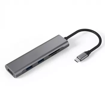 Προσαρμογέας USB Type-C - 2 x USB 3.0, HDMI, SD, TF