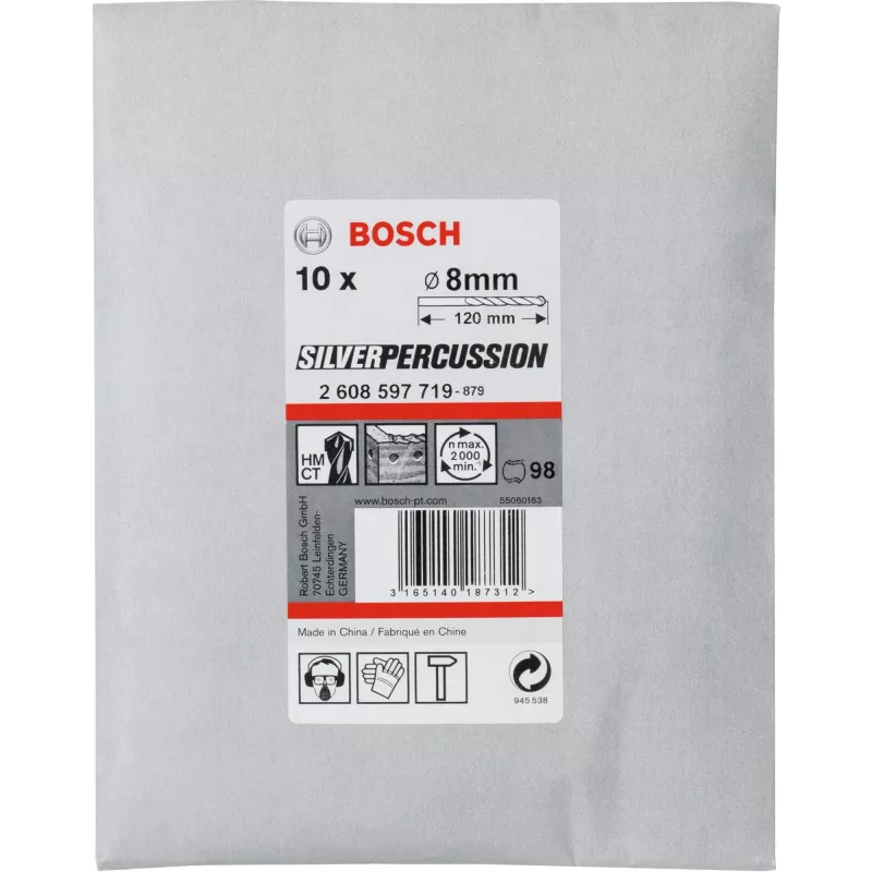 Σετ τρυπανιών μπετόν Bosch CYL-3 8mm 10 τεμ. - Λοιπά παρελκόμενα εργαλείων (2608597719)