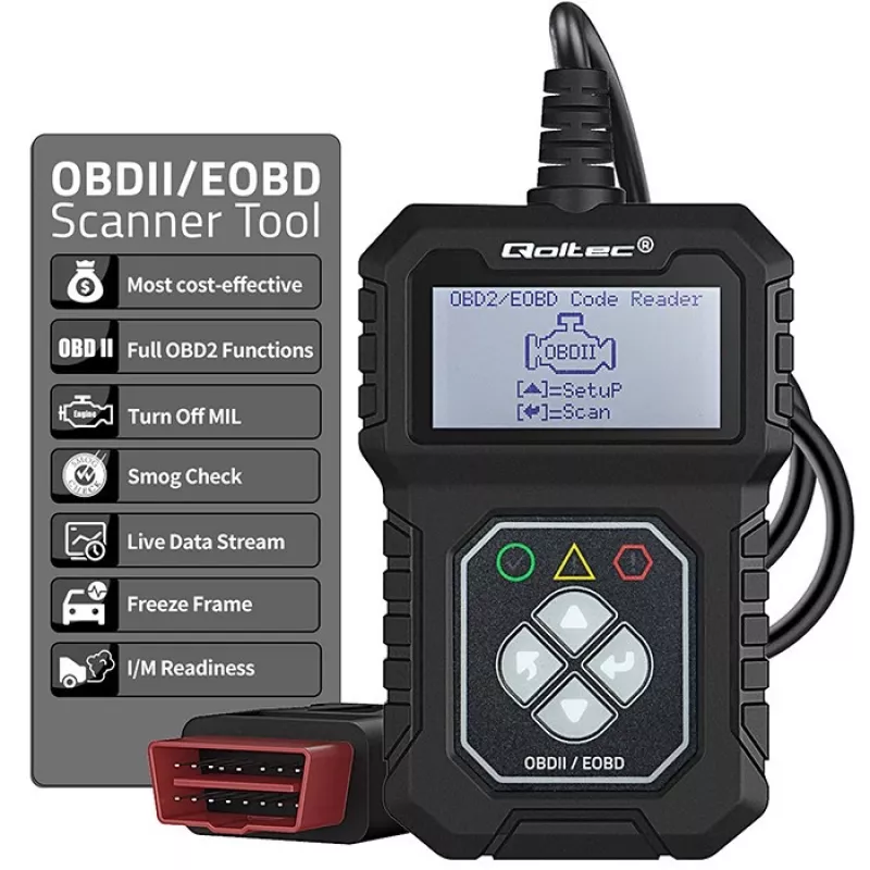 Διαγνωστικός ελεγκτής OBDII QOLTEC ProLine (Μοντέλο 50684)