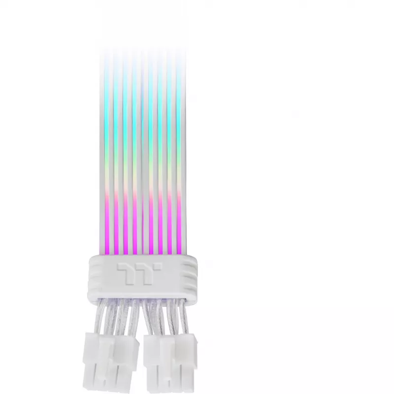 Thermaltake Tt Mod ARGB Snow Καλώδιο, 8-Pin, 300 mm, λευκό