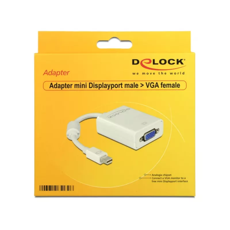 Προσαρμογέας mini DisplayPort VGA DeLOCK 65130