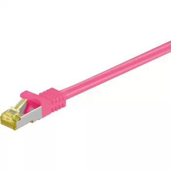 Καλώδιο δικτύου Goobay RJ-45 CAT7 2m ματζέντα S/FTP