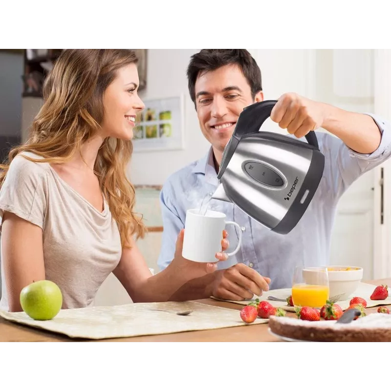 Βραστήρας Beper P101BOL001 1,7L 2200W μαύρος