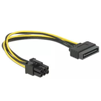 Delock 82924 καλώδιο τροφοδοσίας SATA 15 ακίδων σε 6 ακίδων PCI Express