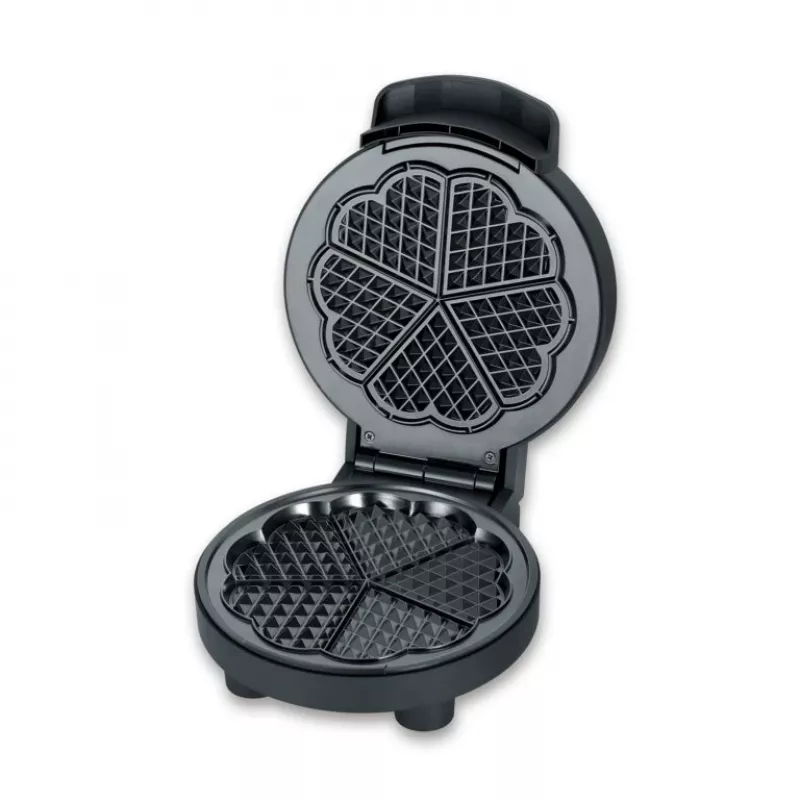 Βάφλας Severin WA 2116 1000 W μαύρο σχήμα καρδιάς