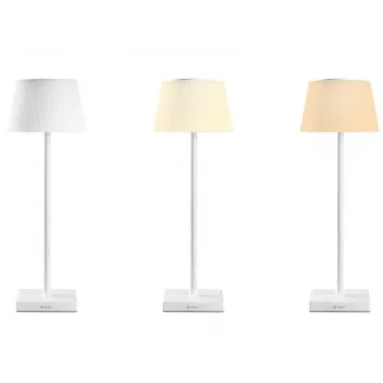 Επιτραπέζιο φωτιστικό TRACER Pluto λευκό TRAOSW47233 LED dimmable, λευκή έκδοση