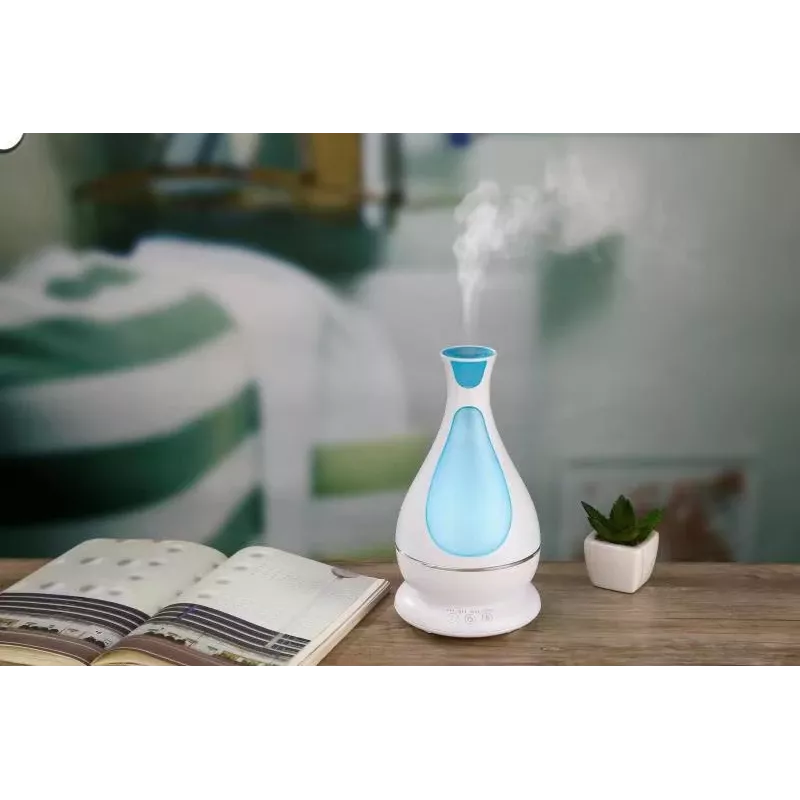 Μίνι διαχύτης αρώματος με φως LED, 400 ml, Λευκό