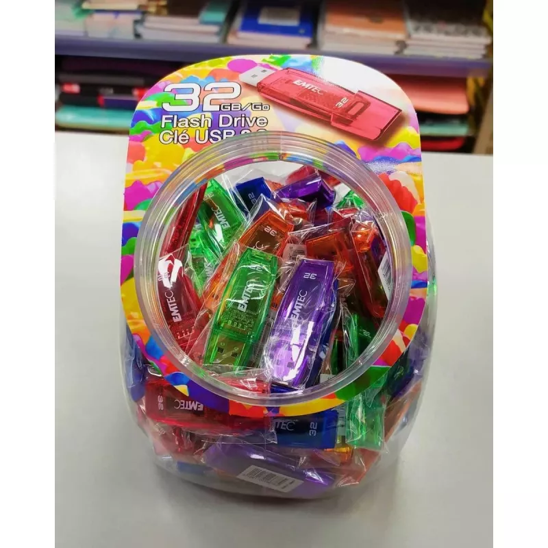 USB stick Emtec 32 GB USB Type-A C410 Color Mix Candy Jar