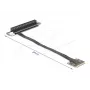 Delock προσαρμογέας Mini PCIe αρσενικό σε υποδοχή PCIe 3.0 x16, 90 μοίρες γωνιακός, με καλώδιο