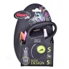 Flexi Black Design S 5 m αυτόματο λουρί σκύλου