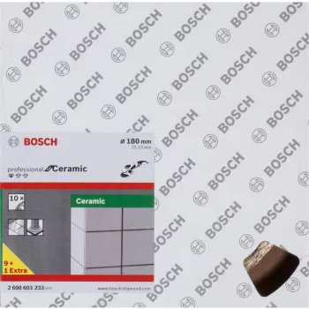 Δίσκος κοπής διαμαντιού για κεραμικά Bosch Professional Ø180 mm, 10 τεμ., οπή 22,23 mm